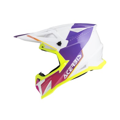 ACERBIS CASCO T711 BLANCO / MORADO