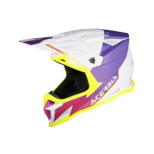 ACERBIS T711 HELMET WHITE/PURPLE