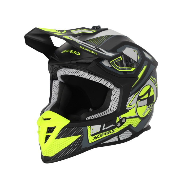 ACERBIS CASCO LINEAR 22-06 NEGRO / AMARILLO FUOR MATE