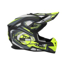 ACERBIS LINEAR 22-06 HELMET BLACK / FUOR YELLOW MATT