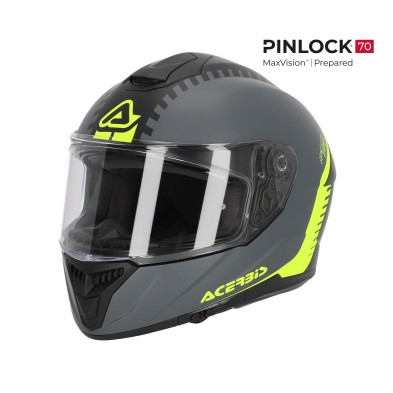 ACERBIS CASCO KRAPON 22-06 GRIS / AMARILLO