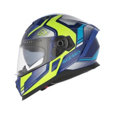 ACERBIS X-WAY GRAPHIC HELMET BLUE / GLOSS YELLOW