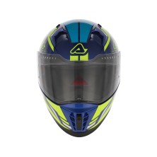 ACERBIS X-WAY GRAPHIC HELMET BLUE / GLOSS YELLOW