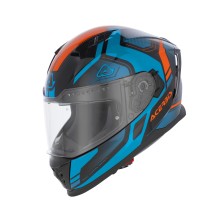 ACERBIS X-WAY GRAPHIC HELMET BLUE / GLOSS ORANGE