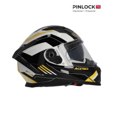 ACERBIS X-WAY GRAPHIC HELMET BLACK / YELLOW