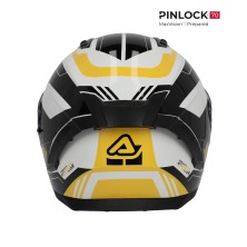 ACERBIS X-WAY GRAPHIC HELMET BLACK / YELLOW