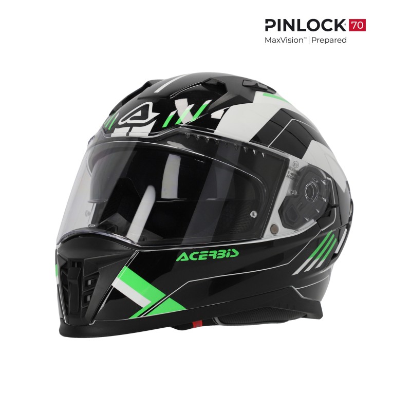 ACERBIS X-WAY GRAPHIC HELMET BLACK / GREEN