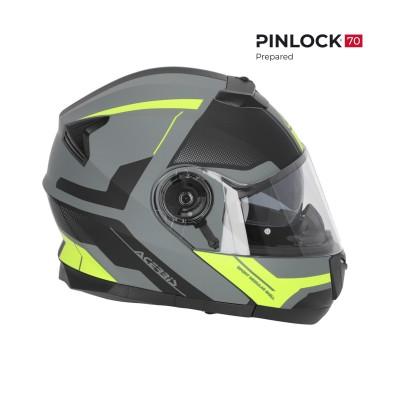 ACERBIS CASCO SEREL 22-06  NEGRO / AMARILLO FLUOR