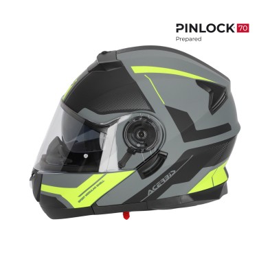 ACERBIS CASCO SEREL 22-06  NEGRO / AMARILLO FLUOR