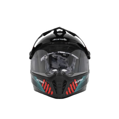 ACERBIS RIDER JUNIOR HELMET BLACK / GLOSS RED