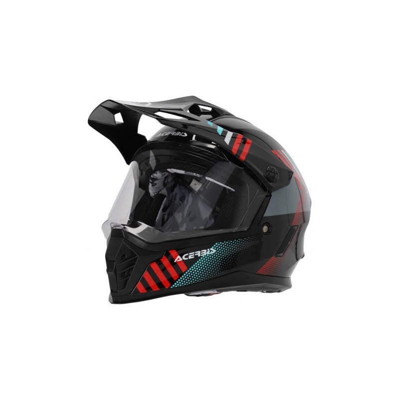 ACERBIS CASCO RIDER JUNIOR NEGRO / ROJO BRILLO