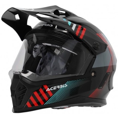 ACERBIS CASCO RIDER JUNIOR NEGRO / ROJO BRILLO