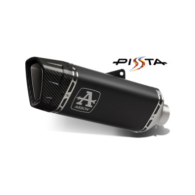 ARROW EXHAUSTS PISTA FOR RSV4 1100 FACTORY 21-24  BLACK TITANIUM CARBON END CAP