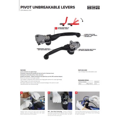 POLISPORT KIT UNBREAKABLE PIVOT LEVERS KTM/HUSQVARNA 8487200033