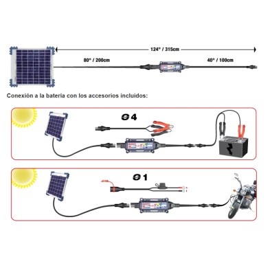 OPTIMATE LITHIUM CARGADOR BATERIA 12V 0.8A TM-470 - Beracing