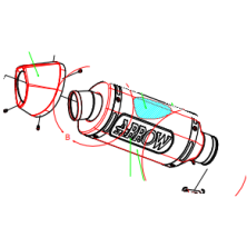 ARROW REPLACEMENT SILENCER SIST. COMPETITION" ZX10R 16-19