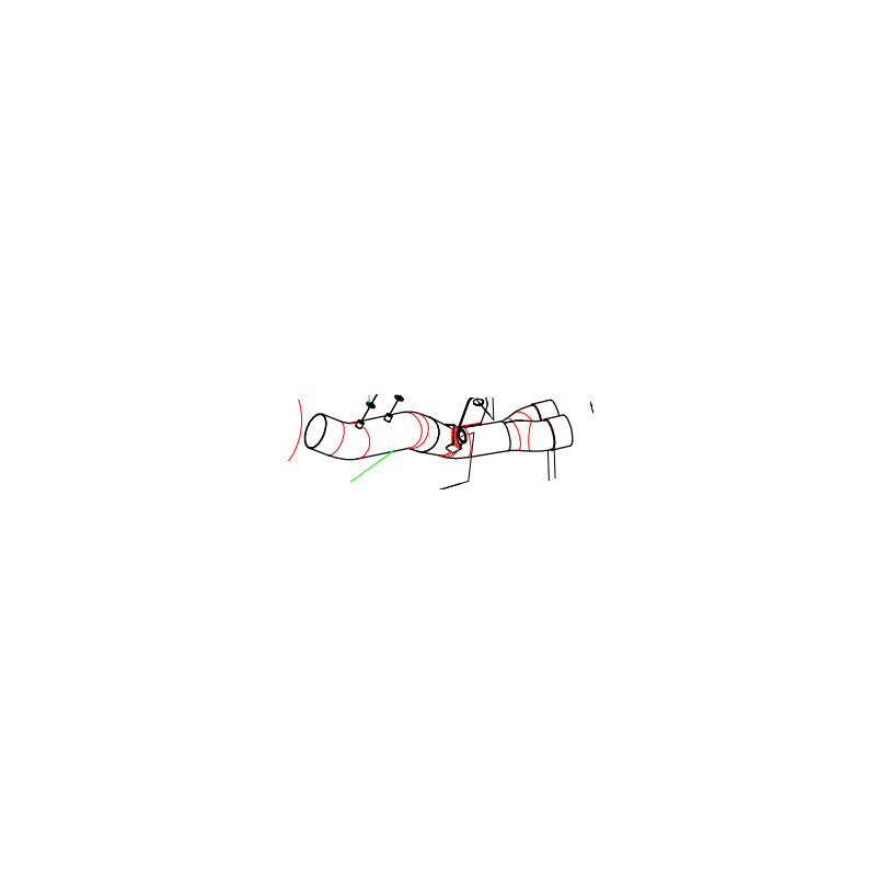 ARROW SPARE PARTS 2:1 CONNECTOR FOR COMPLETE SYSTEM "COMPETITION" ZX10R 16-19