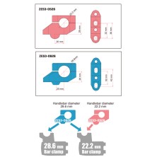 ZETA OFFSET HANDLEBAR RISER KIT (22.2mm)