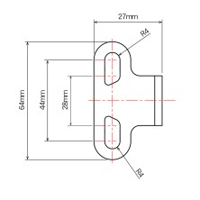 ZETA SOPORTE DE MONTAJE AJUSTABLE ZE60-1020