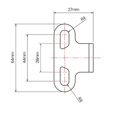 ZETA ADJUSTABLE MOUNTING BRACKET ZE60-1020