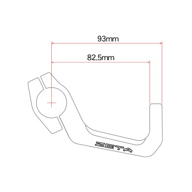 ZETA LONG U-CLAMP KIT FOR 1 1/8" (28.6mm) ZE71-1628