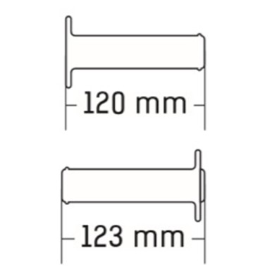 DOMINO PUÑOS OFF ROAD X-TREME NEGRO - VERDE CERRADOS D 22 MM L 118 MM A19041C4440