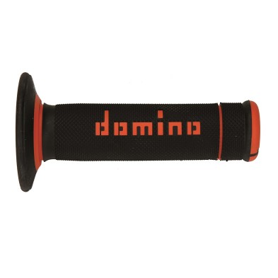 DOMINO OFF ROAD X-TREME GRIPS BLACK-ORANGE CLOSED D 22 MM L 118 MM A19041C4540