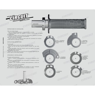 CIRCUIT EQUIPMENT CIRCUIT KIRA LOCK ON GRIPS GREY MA01623A