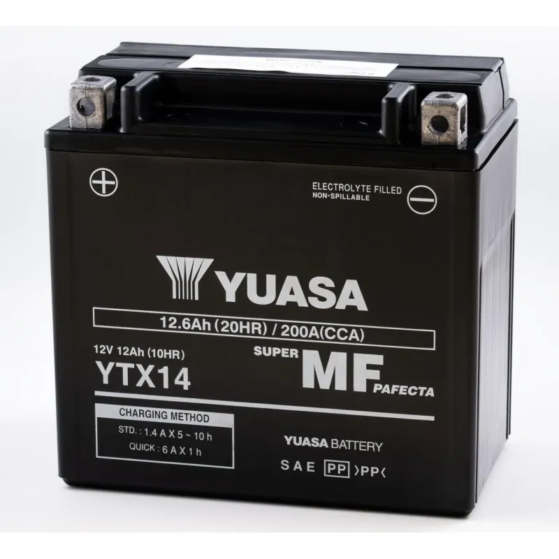 YUASA BATERIA YTX14 WET