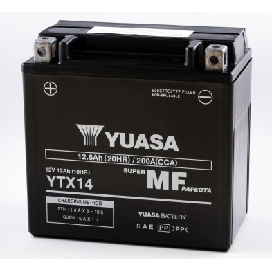 YUASA BATERIA YTX14 WET