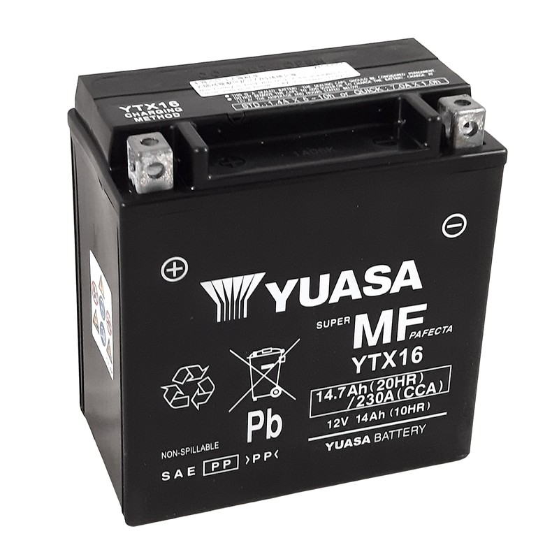 YUASA BATERIA YTX16 WET