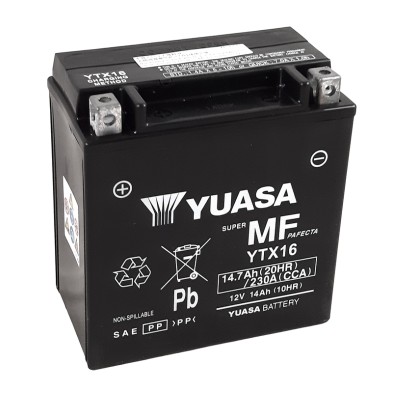 YUASA BATERIA YTX16 WET