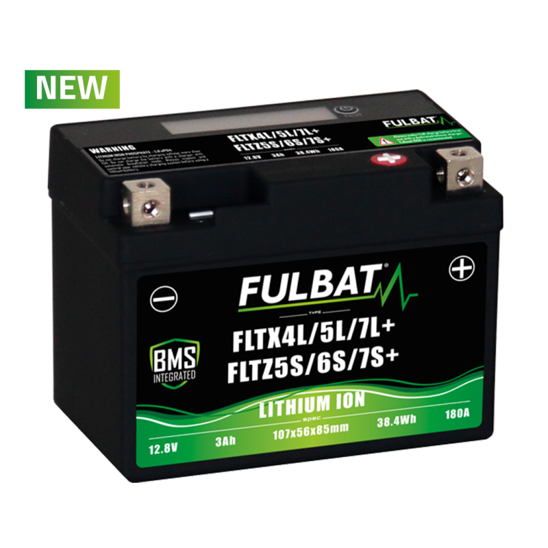 FULBAT LITHIUM BATTERY FLTX4L/5L/7L+ - FLTZ5S/6S/7S+