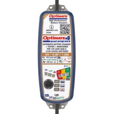 OPTIMATE CARGADOR 4 QUAD PROGRAM PREMIUM TM630-PR