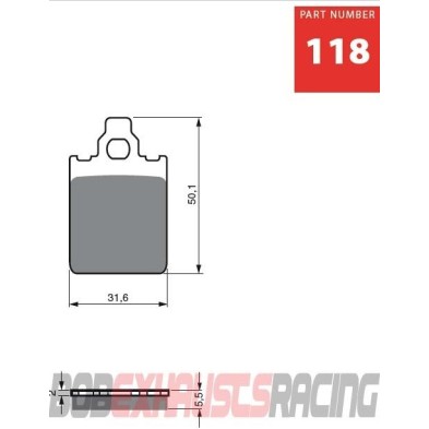 GOLDFREN PASTILLA FRENO AD - 118