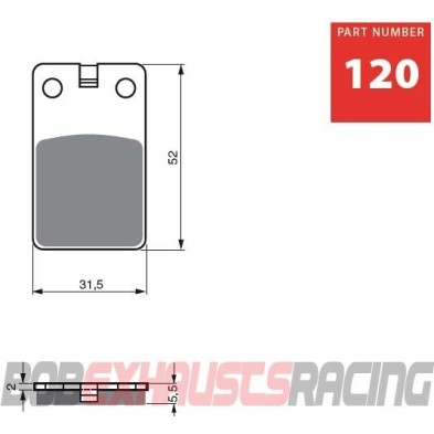 GOLDFREN PASTILLA FRENO AD - 120