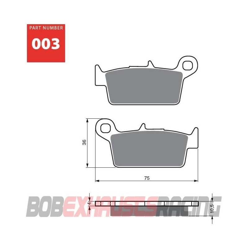 GOLDFREN BRAKE PADS S3 RACING - 003