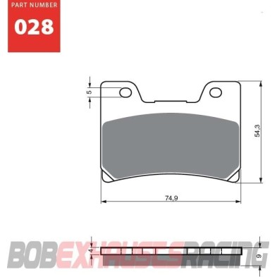 GOLDFREN PASTILLA FRENO S3 RACING - 028