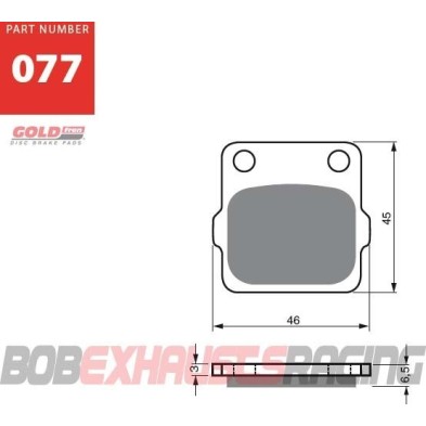 GOLDFREN PASTILLA FRENO S3 RACING - 077