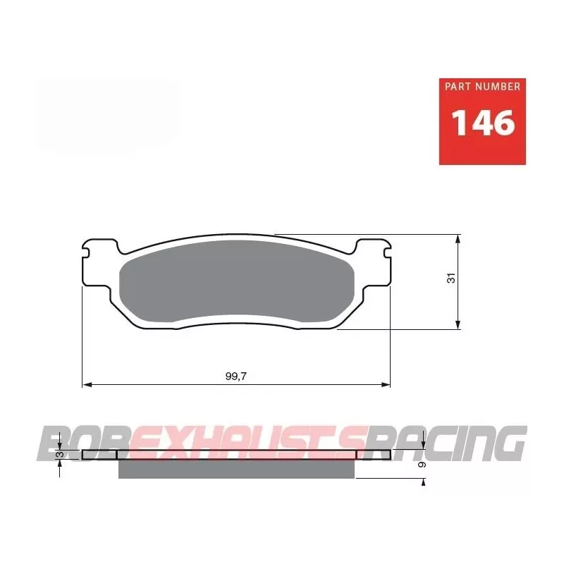 GOLDFREN PASTILLA FRENO S3 RACING - 146