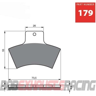 GOLDFREN PASTILLA FRENO S3 RACING - 179