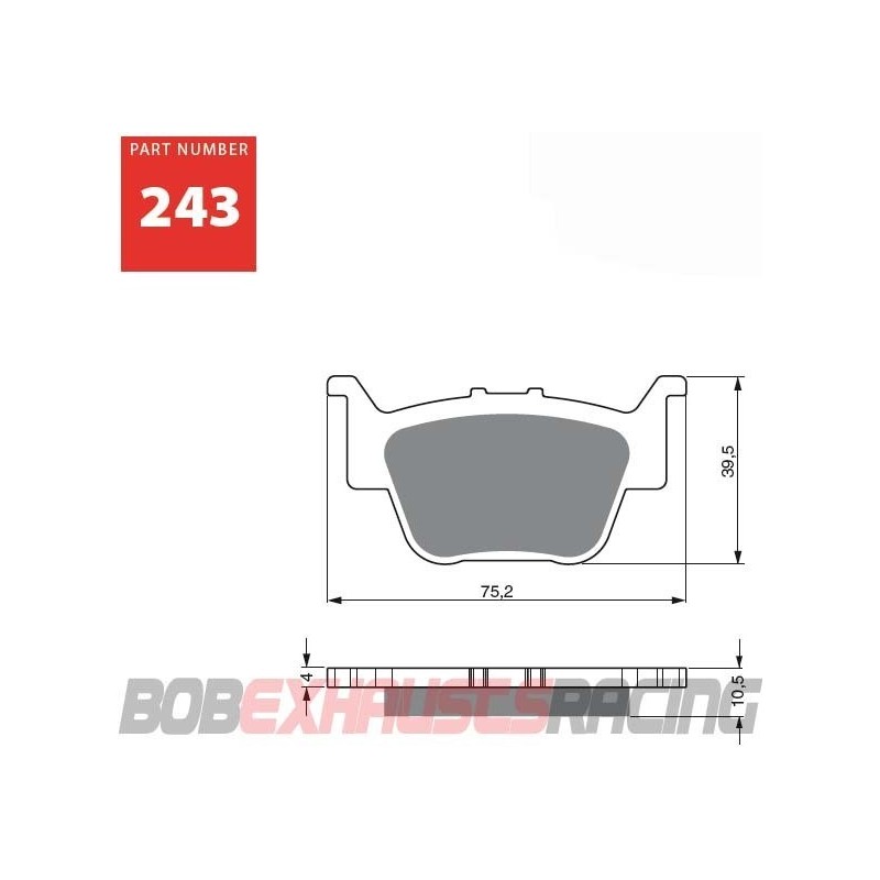 GOLDFREN PASTILLA FRENO S3 RACING - 243